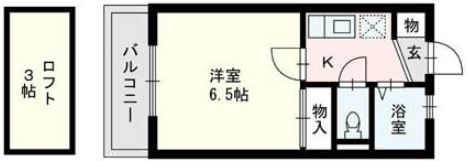 ヴィスティー大濠202号室-間取り