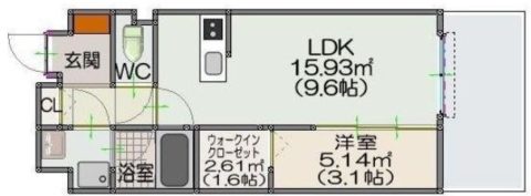 ルッシェ住吉203号室-間取り