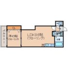 ゆうプラザ博多駅東Ｂ棟 - 所在階***階の間取り図 616