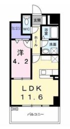 エスポワール豊 - 所在階 の間取り図