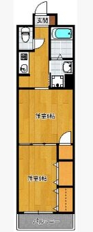 メゾンドサウスワン - 所在階 の間取り図