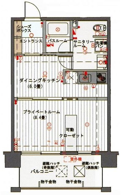 レジデンシャルヒルズインペリアルスイート702号室-間取り