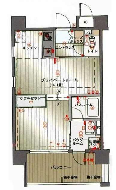 レジデンシャルヒルズインペリアルスイート501号室-間取り