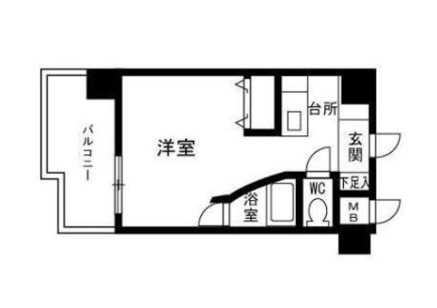 ルネスロワール東公園501号室-間取り