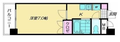 スライビング藤崎1102号室-間取り