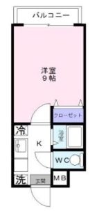 デジュール箱崎 - 所在階 の間取り図