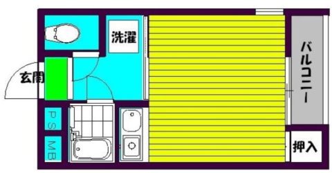 ビラ・ノーバ住吉310号室-間取り