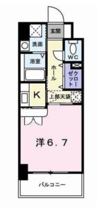 グレイス竹下 - 所在階 の間取り図