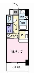 グレイス竹下 - 所在階 の間取り図