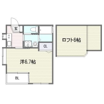 アートロード２１201号室-間取り