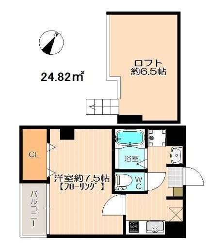 イル・ヴァローレ薬院I402号室-間取り