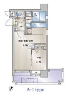 アクタス天神セントラルタワー - 所在階***階の間取り図 6008