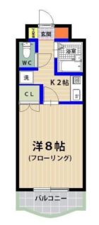 シャトレ21箱崎 - 所在階 の間取り図
