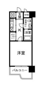 ビジネス・ワン天神 - 所在階***階の間取り図 6026