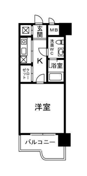 ビジネス・ワン天神406号室-間取り