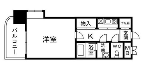 ビジネス・ワン天神402号室-間取り