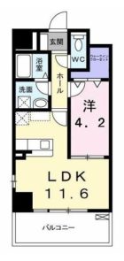 エスポワール豊 - 所在階 の間取り図