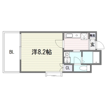 エミリエ大濠205号室-間取り