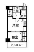 ビジネス・ワン六本松 - 所在階***階の間取り図 6044