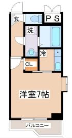 スクエア大橋 - 所在階 の間取り図