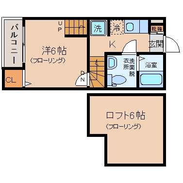 パークアベニューコート吉塚102号室-間取り