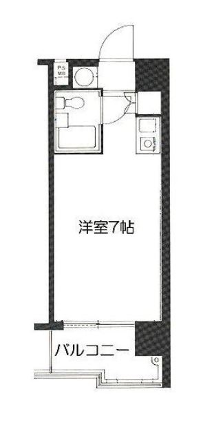 ロマネスクL六本松702号室-間取り