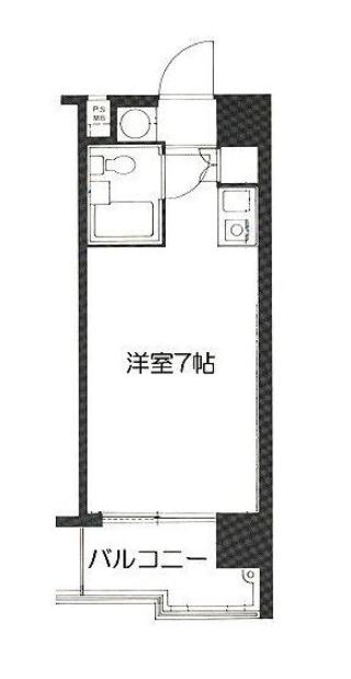 ロマネスクL六本松808号室-間取り