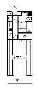 コンドミニアム薬院駅 - 所在階 の間取り図