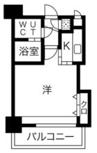 エステートモア大濠公園通り - 所在階***階の間取り図 6112