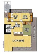 エンゼルハイム大濠 - 所在階 の間取り図