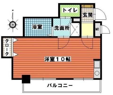 シティライフ博多駅南704号室-間取り