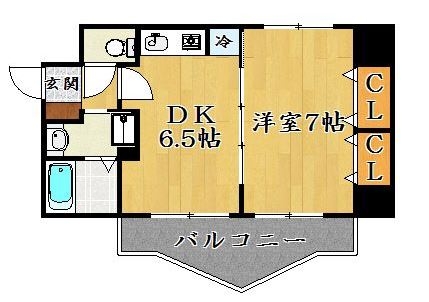 ラ・カーサ薬院301号室-間取り