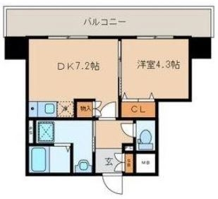 F・Corazon薬院603号室-間取り