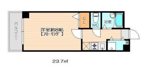 フォーラム箱崎303号室-間取り