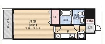 ピュアドーム博多エッセンシア402号室-間取り