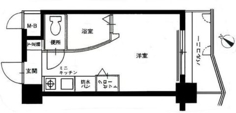 ルネスロワール天神サウス609号室-間取り