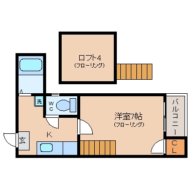 パークサイドY102号室-間取り