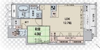 プレスタイル博多駅南II503号室-間取り