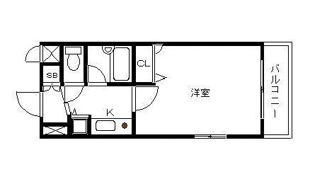 ライオンズマンション天神201号室-間取り