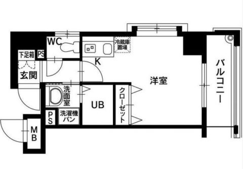 ネオルッソ薬院201号室-間取り