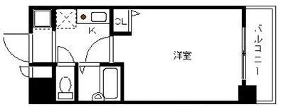 ピュアドーム天神アクロス902号室-間取り