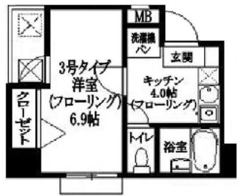 メゾン・ド・唐人603号室-間取り