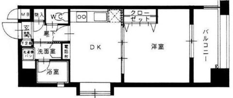 セントフォーラム平尾1006号室-間取り