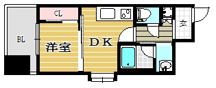 アイセレブ博多駅前1201号室-間取り