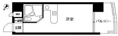 ロマネスク博多駅前606号室-間取り