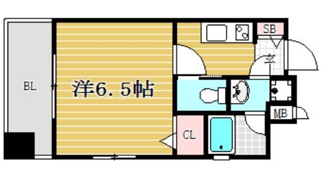 パリス大濠ベイタウン303号室-間取り