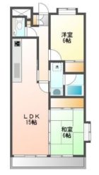 ブルーラグーン吉塚南 - 所在階1階の間取り図 654