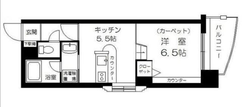 FLEX大濠公園802号室-間取り