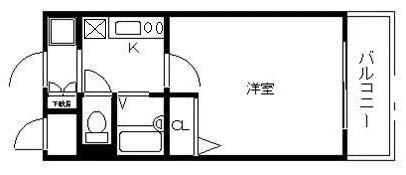 ラフォーレ博多駅前502号室-間取り