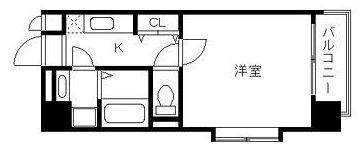 スカイコート博多駅前Ⅱ306号室-間取り